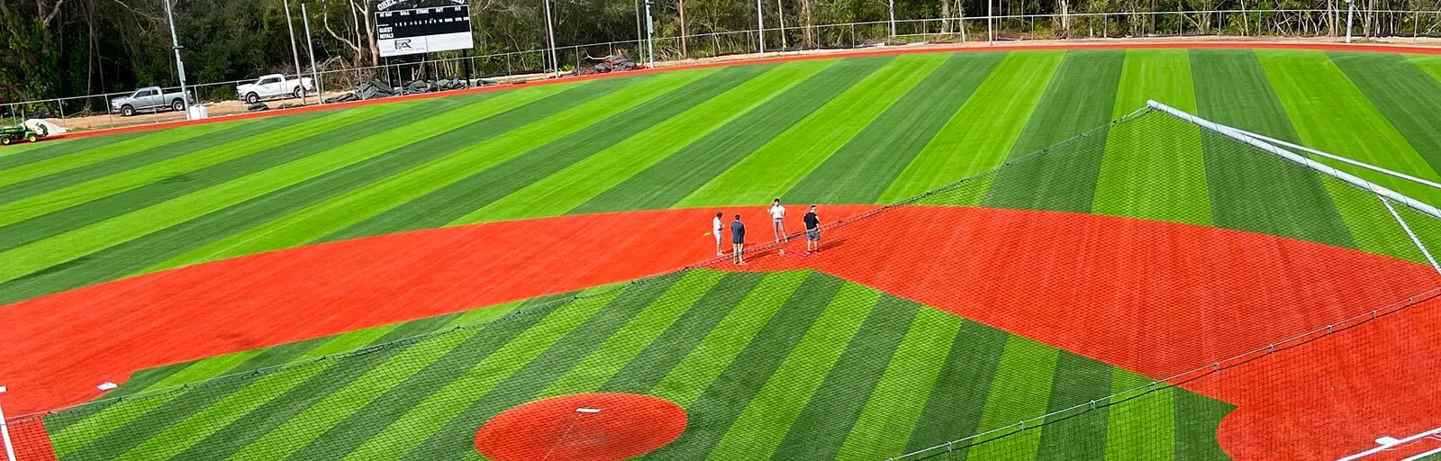 Baseball field turf replacement