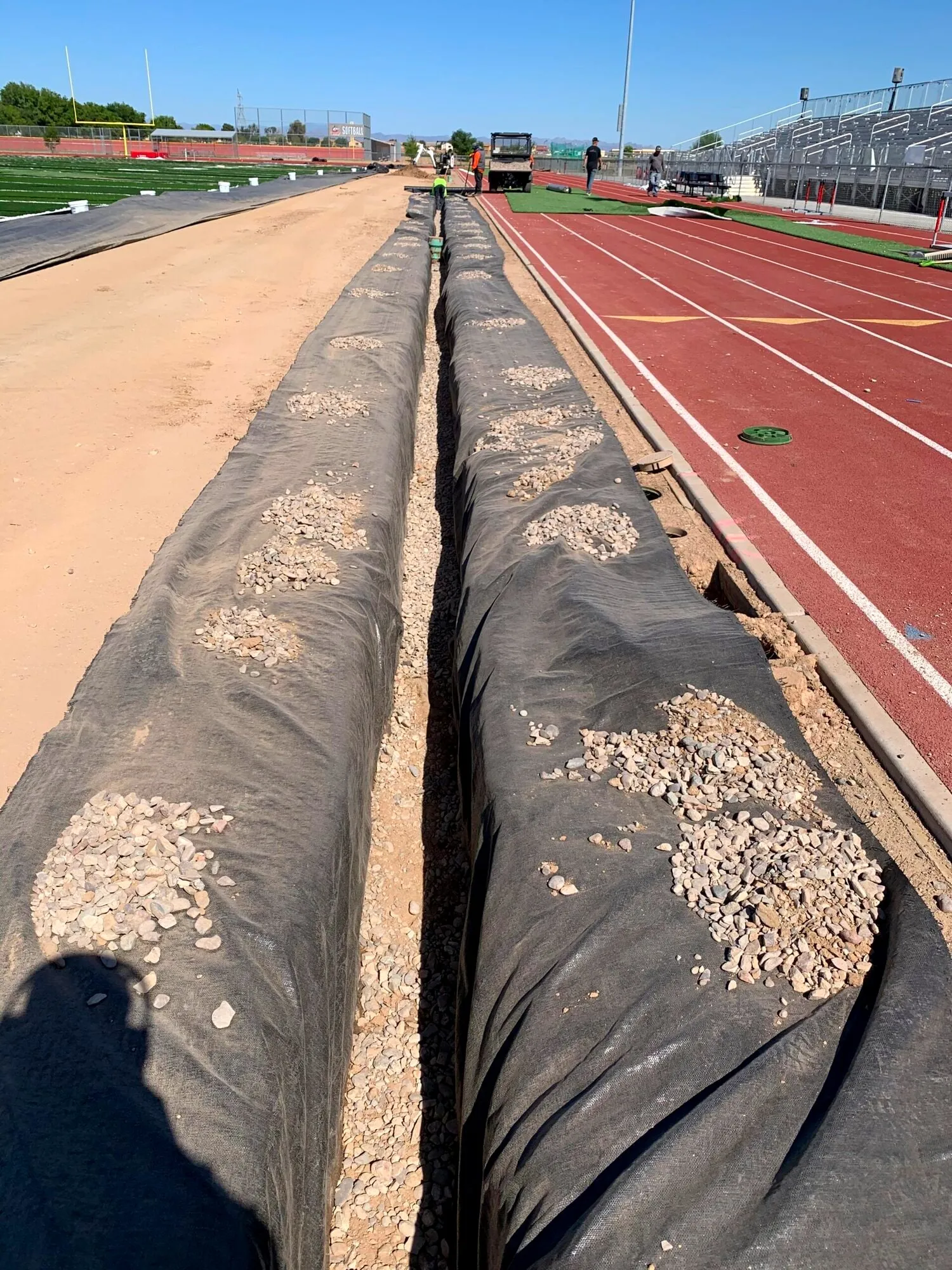 Perimeter drain line